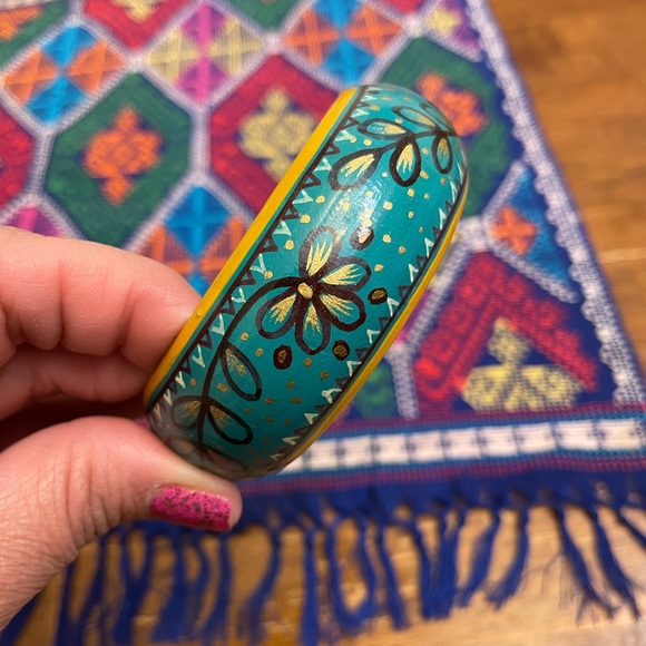 Wood Bangle Bracelet - Picture 4 of 6